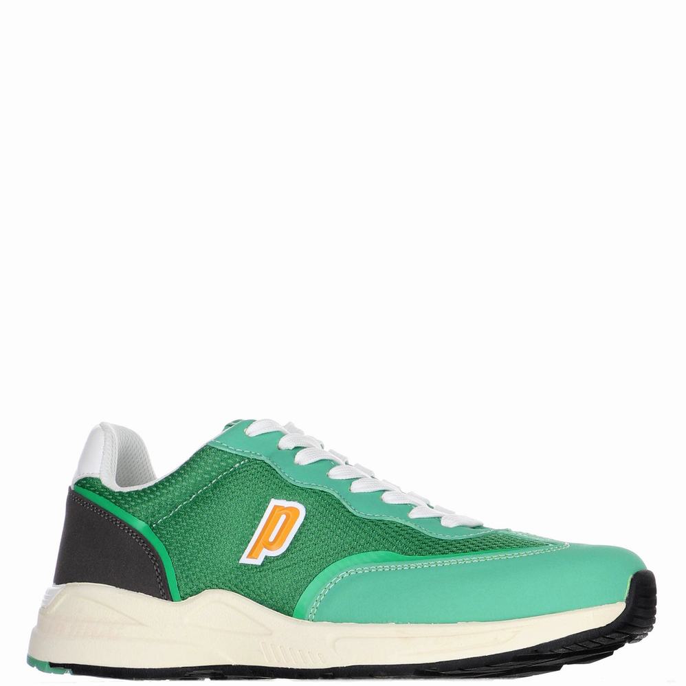 Pajar Retro P Jog Uomo Scarpe Da Ginnastica Verdi | FRS1329MF