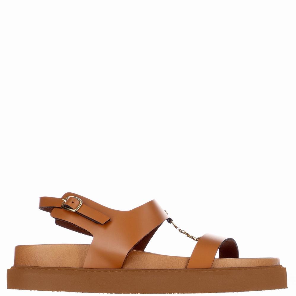 Pajar Romana Donna Sandali Marroni | OVB4995SR